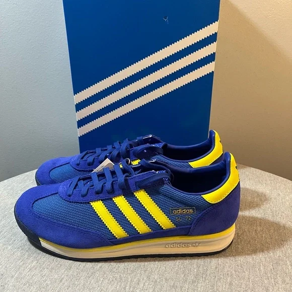 Adidas Originals SL 72 RS Semi Lucid Blue Pure Sulfur NBY Men' Size 11.5 JH5102​